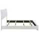 Felicity Gloss White King Panel Bed With LED Lighting