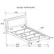 Felicity Gloss White King Panel Bed With LED Lighting