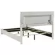 Felicity Gloss White Queen Panel Bed With LED Lighting