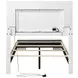 Felicity Gloss White Twin Panel Bed With LED Lighting