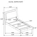Felicity Gloss White Twin Panel Bed With LED Lighting