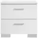 Felicity Gloss White Nightstand