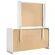 Felicity White High Gloss 6 Drawer Dresser with Mirror
