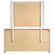 Felicity White High Gloss 6 Drawer Dresser with Mirror