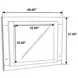 Felicity Gloss White LED Mirror