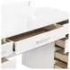 Felicity Gloss White Vanity Desk