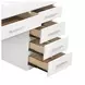 Felicity Gloss White Vanity Desk