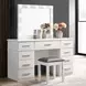 Felicity Gloss White Vanity Desk