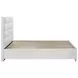 Felicity White High Gloss King Upholstered Platform Storage Bed