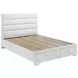 Felicity White California King Upholstered Platform Bed with Storage