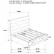 Felicity White California King Upholstered Platform Bed with Storage