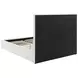 Felicity White King Upholstered Low Profile Platform Bed