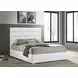 Felicity White California King Upholstered Platform Bed