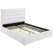 Felicity White California King Upholstered Platform Bed