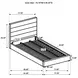 Felicity White California King Upholstered Platform Bed