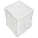 4111 White Square Accent Table