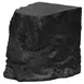 4117 Black Square Accent Table