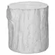 4121 White Round Accent Table