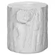 4121 White Round Accent Table