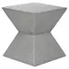 4125 Gray Square Accent Table
