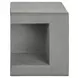4130 Gray Square Accent Table