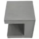 4130 Gray Square Accent Table