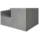 4130 Gray Square Accent Table
