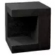4132 Black Square Accent Table