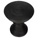 4146 Black Round Accent Table