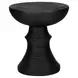 4146 Black Round Accent Table