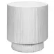 4149 White Round Accent Table