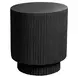 4150 Black Round Accent Table