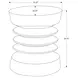4153 White Round Accent Table