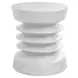 4153 White Round Accent Table