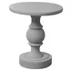 4160 Gray Round Accent Table