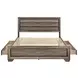 Kauffman Washed Taupe King Storage Panel Bed
