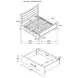 Kauffman Washed Taupe King Storage Panel Bed