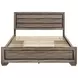 Kauffman Washed Taupe California King Storage Panel Bed
