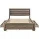Kauffman Washed Taupe California King Storage Panel Bed
