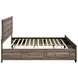 Kauffman Washed Taupe California King Storage Panel Bed