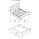 Kauffman Washed Taupe California King Storage Panel Bed