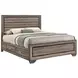 Kauffman Washed Taupe Queen Panel Storage Bed