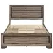 Kauffman Washed Taupe Queen Panel Storage Bed