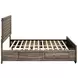 Kauffman Washed Taupe Queen Panel Storage Bed