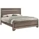Kauffman Washed Taupe California King Panel Bed