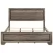 Kauffman Washed Taupe California King Panel Bed