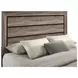 Kauffman Washed Taupe California King Panel Bed