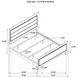 Kauffman Washed Taupe California King Panel Bed