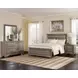 Kauffman Washed Taupe California King Panel Bed