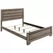 Kauffman Washed Taupe Queen Panel Bed